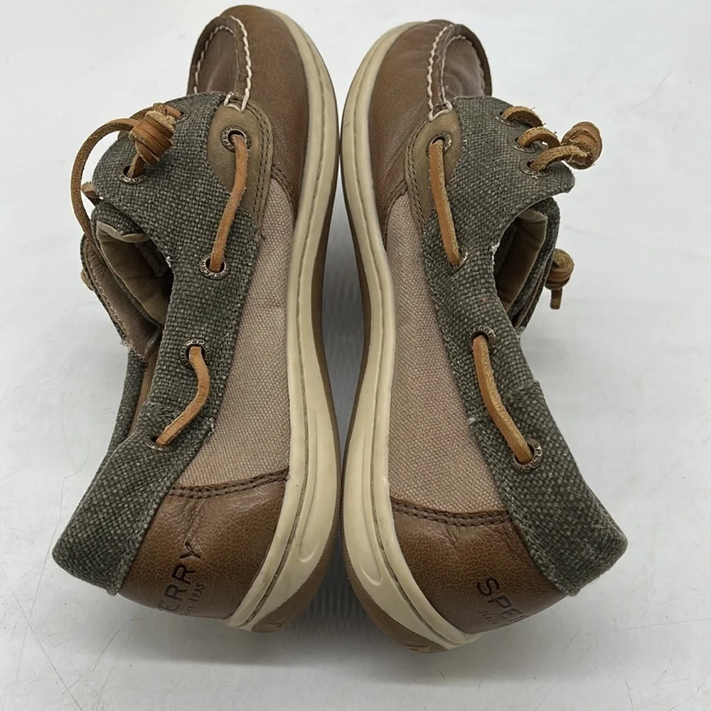 Sperry Top Sider Boat Shoes Brown Gray Size 7. SPR3147